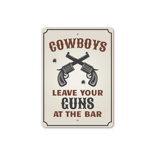 Cowboy Guns Sign