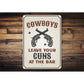 Cowboy Guns Sign