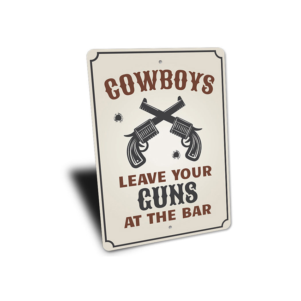 Cowboy Guns Sign