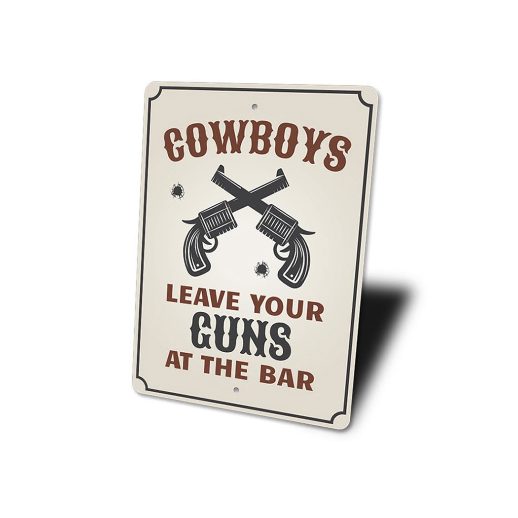 Cowboy Guns Sign