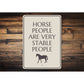 Funny Horse Stable Sign
