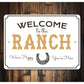 Ranch Welcome Sign