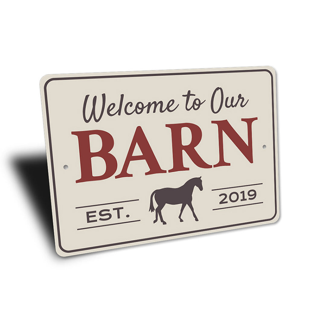 Barn Welcome Sign