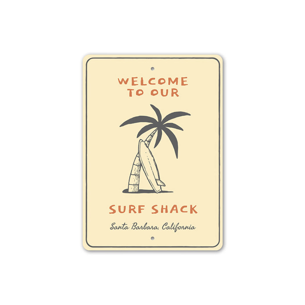 Surf Shack Welcome Sign