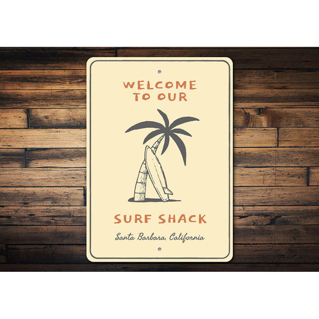 Surf Shack Welcome Sign