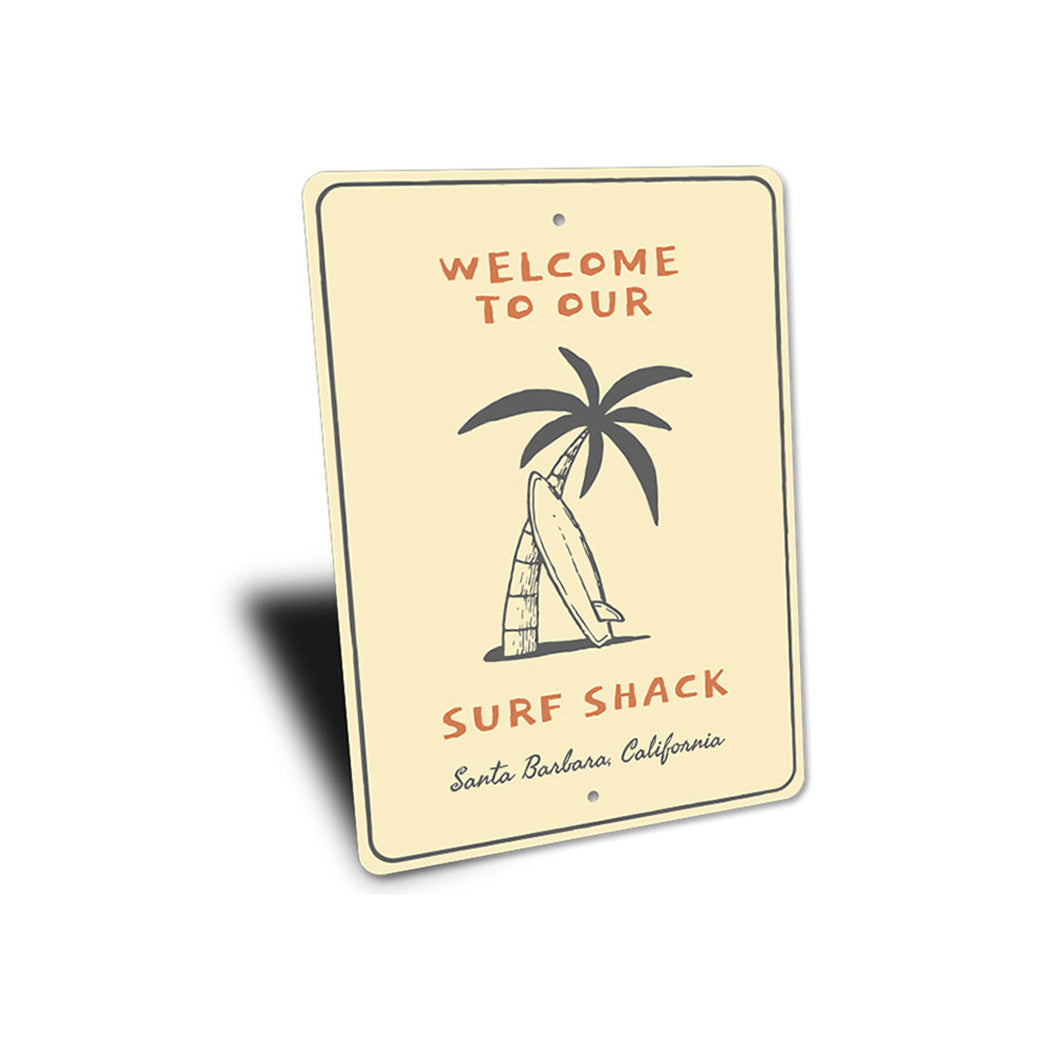 Surf Shack Welcome Sign