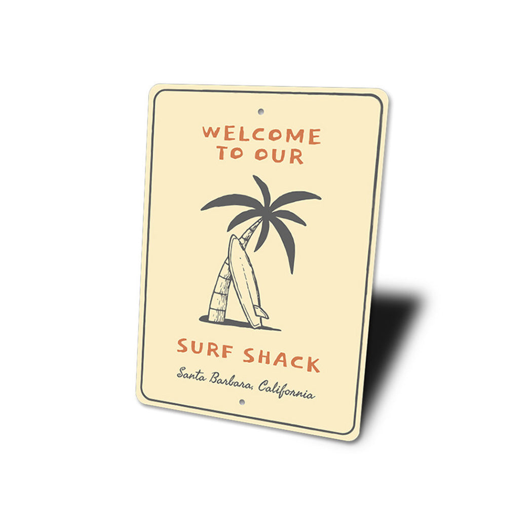 Surf Shack Welcome Sign