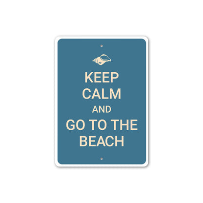 Keep Calm Beach Sign