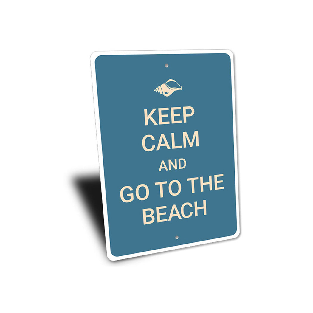 Keep Calm Beach Sign