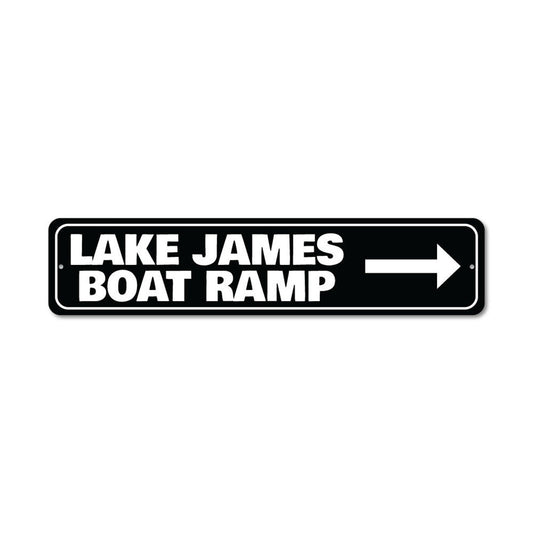 Boat Ramp Metal Sign