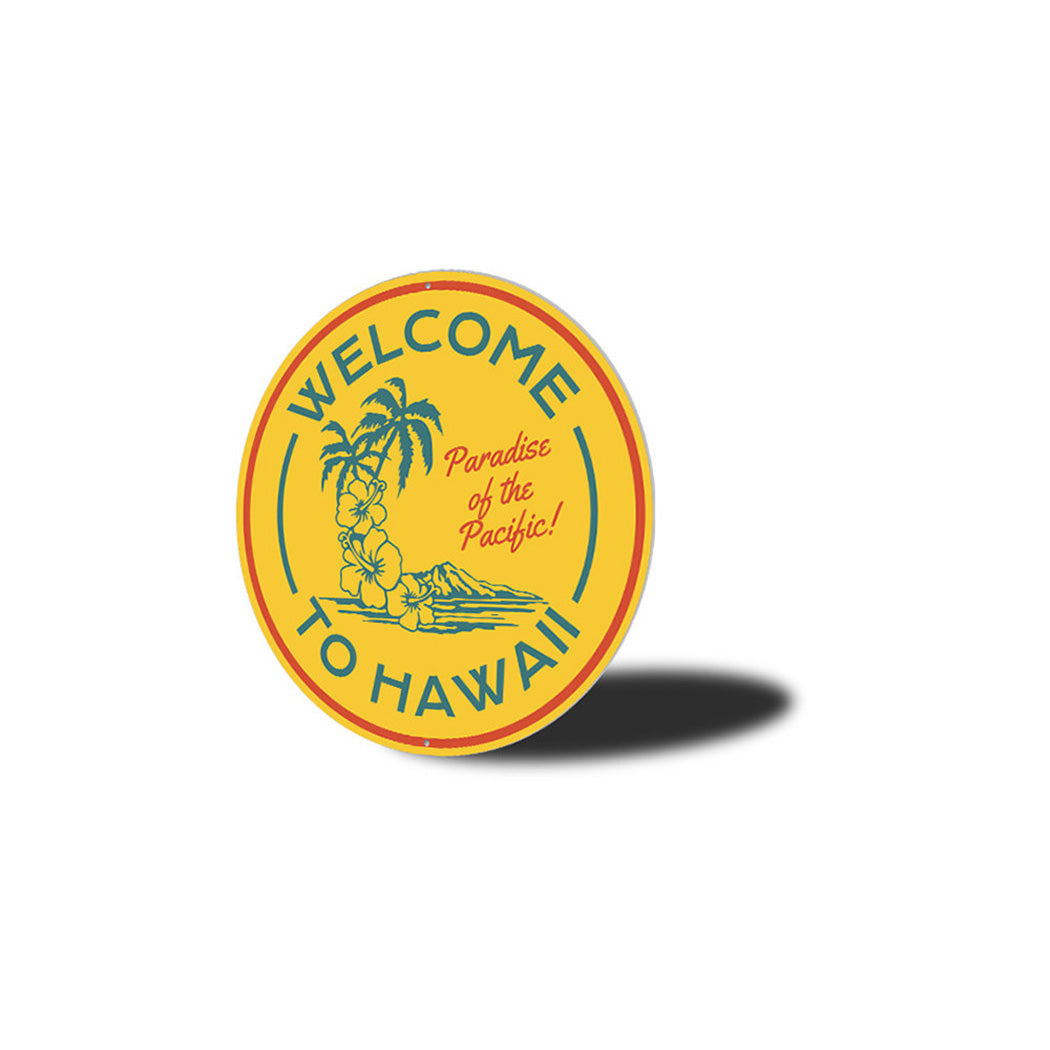 Hawaii Welcome Metal Sign