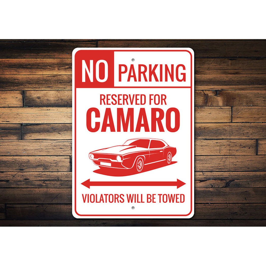 Camaro Parking Sign