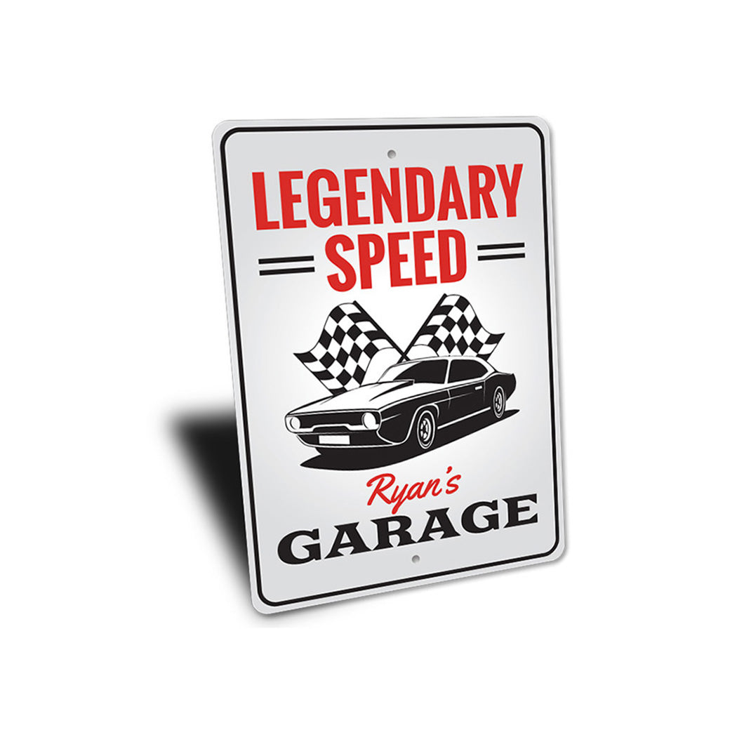 Legendary Speed Car Sign