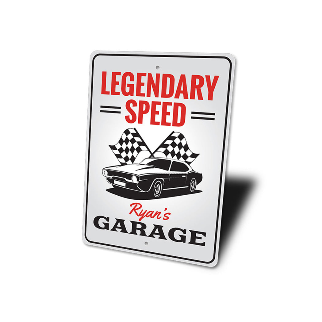 Legendary Speed Car Sign