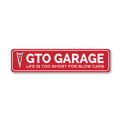 GTO Garage Metal Sign