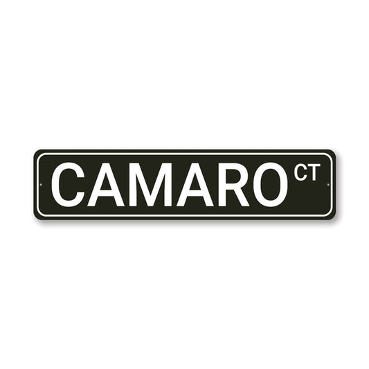 Camaro Street Metal Sign