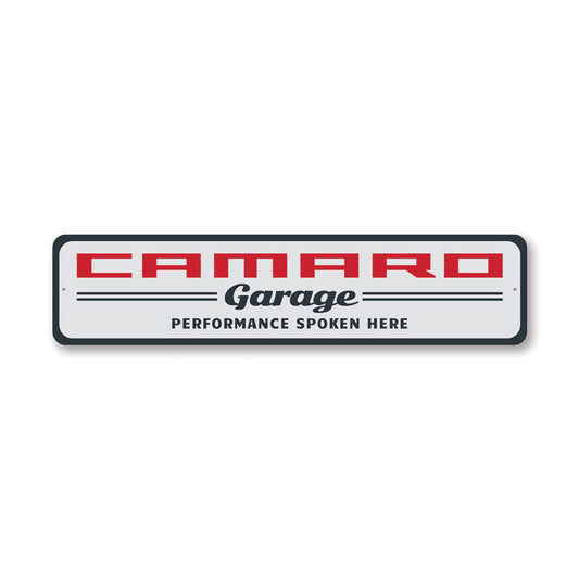 Classic Camaro Garage Metal Sign