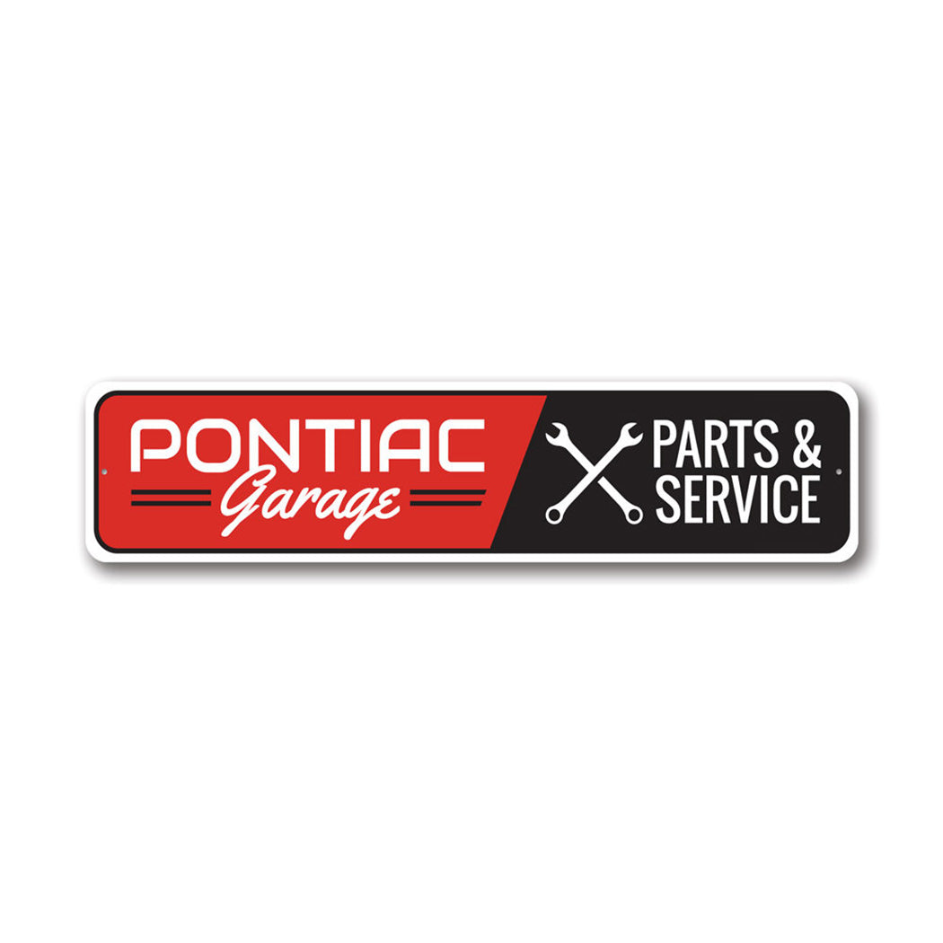 Pontiac Garage Metal Sign