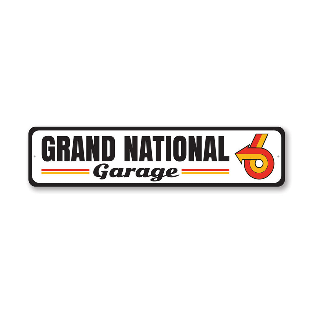 Grand National Garage Metal Sign