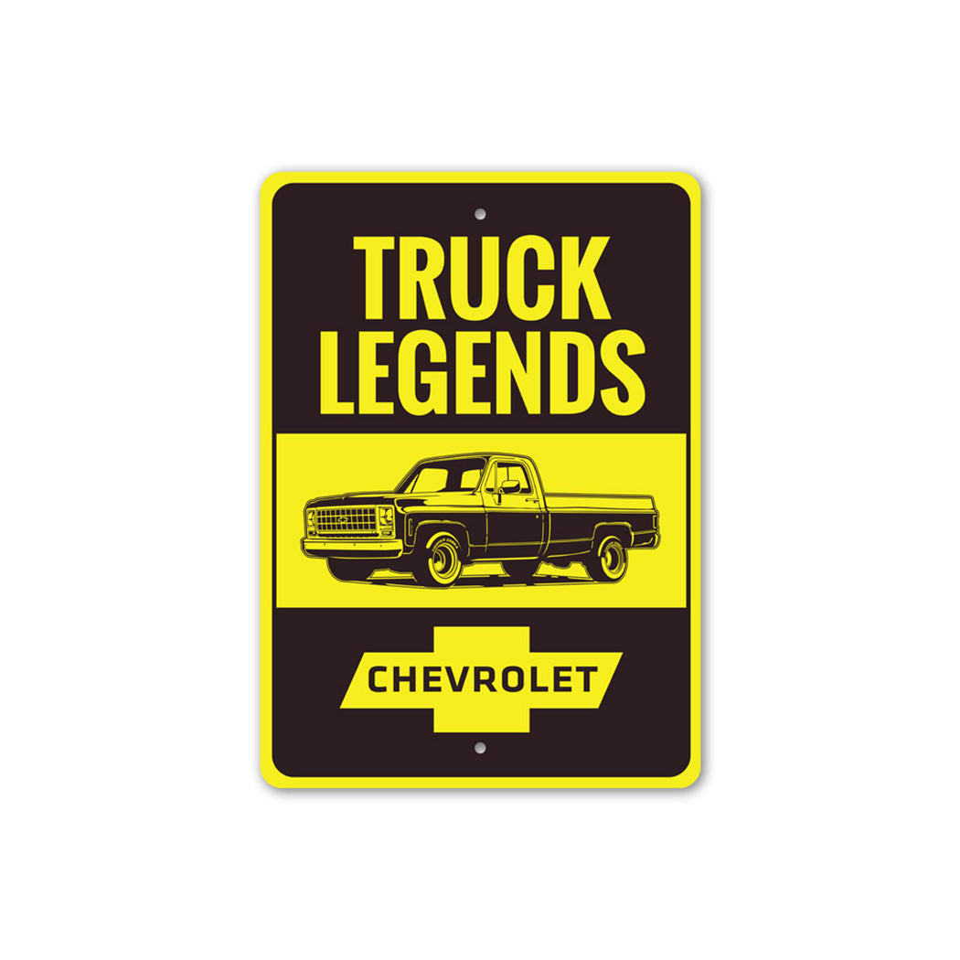 Truck Legends Metal Sign