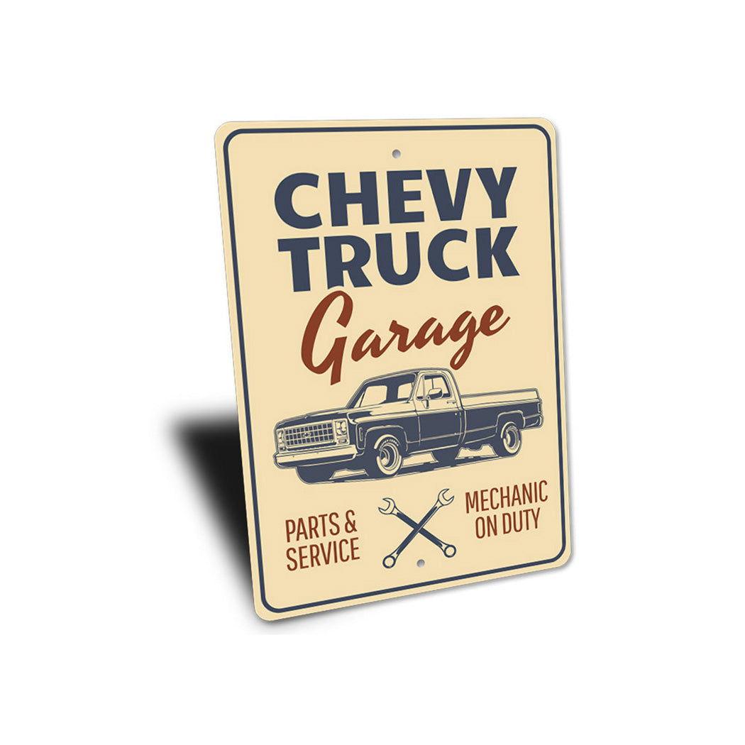 Chevy Truck Garage Sign