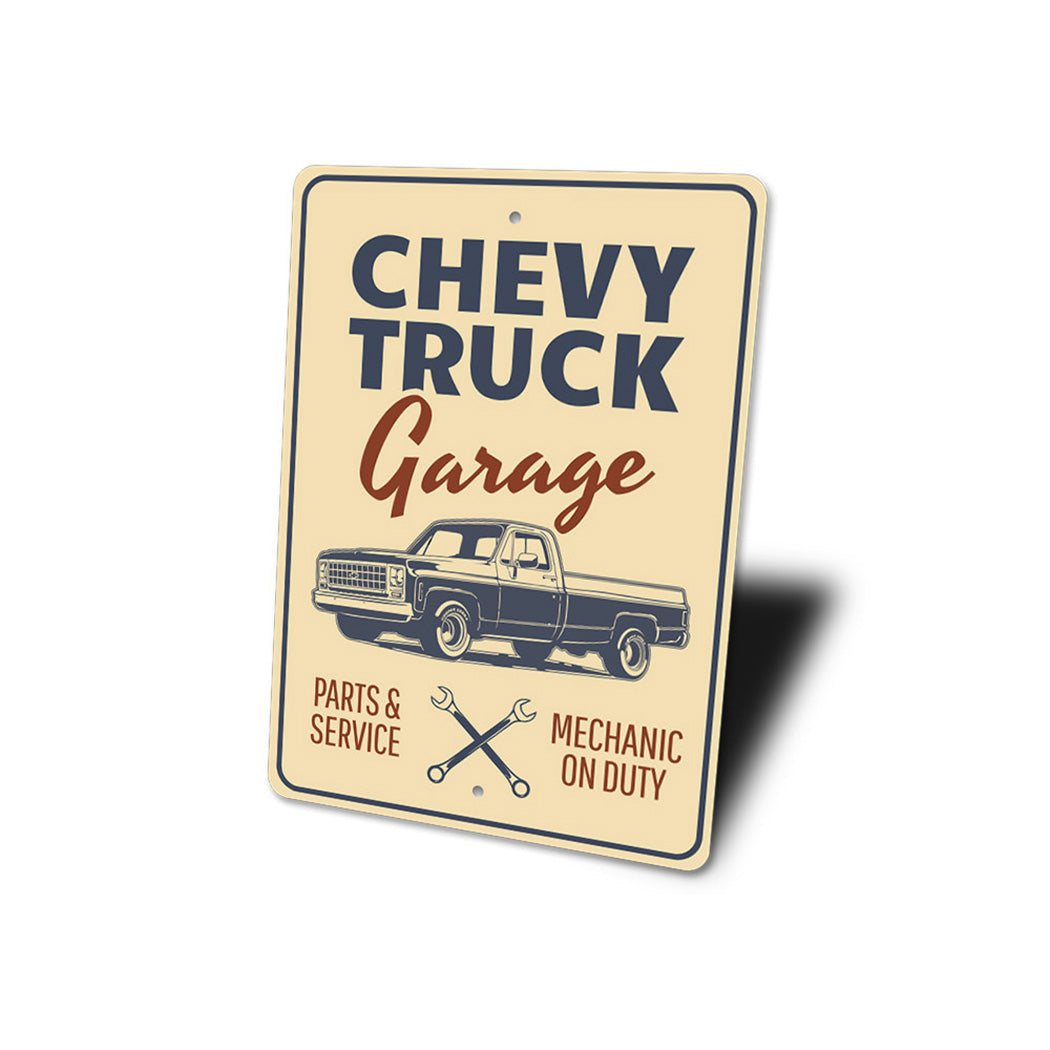 Chevy Truck Garage Sign