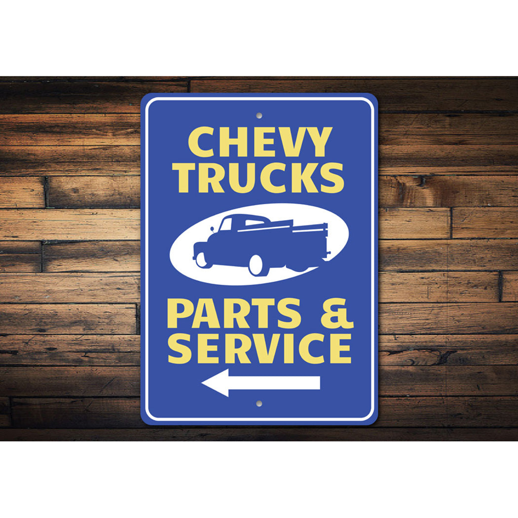 Chevy Trucks Arrow Sign