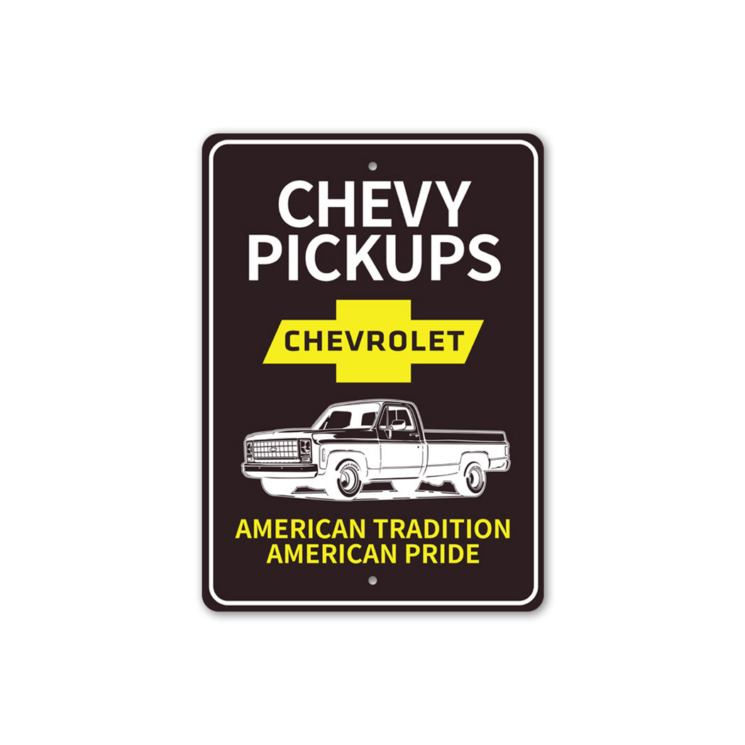 Chevy Pickups Sign