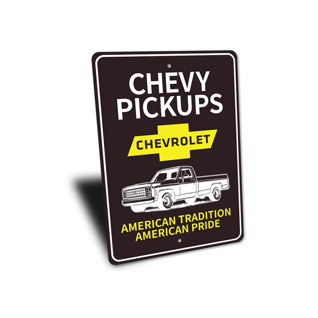 Chevy Pickups Sign