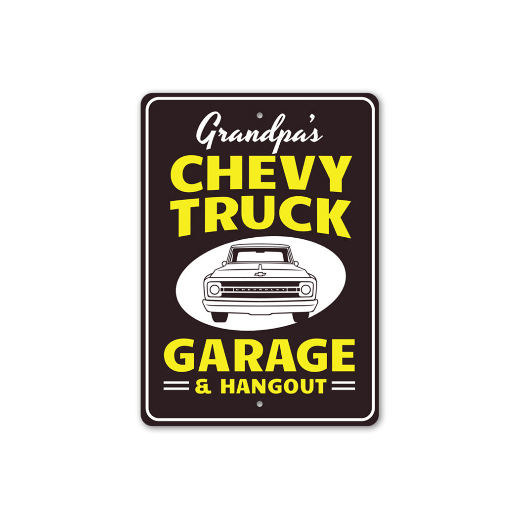 Chevy Garage Hangout Sign