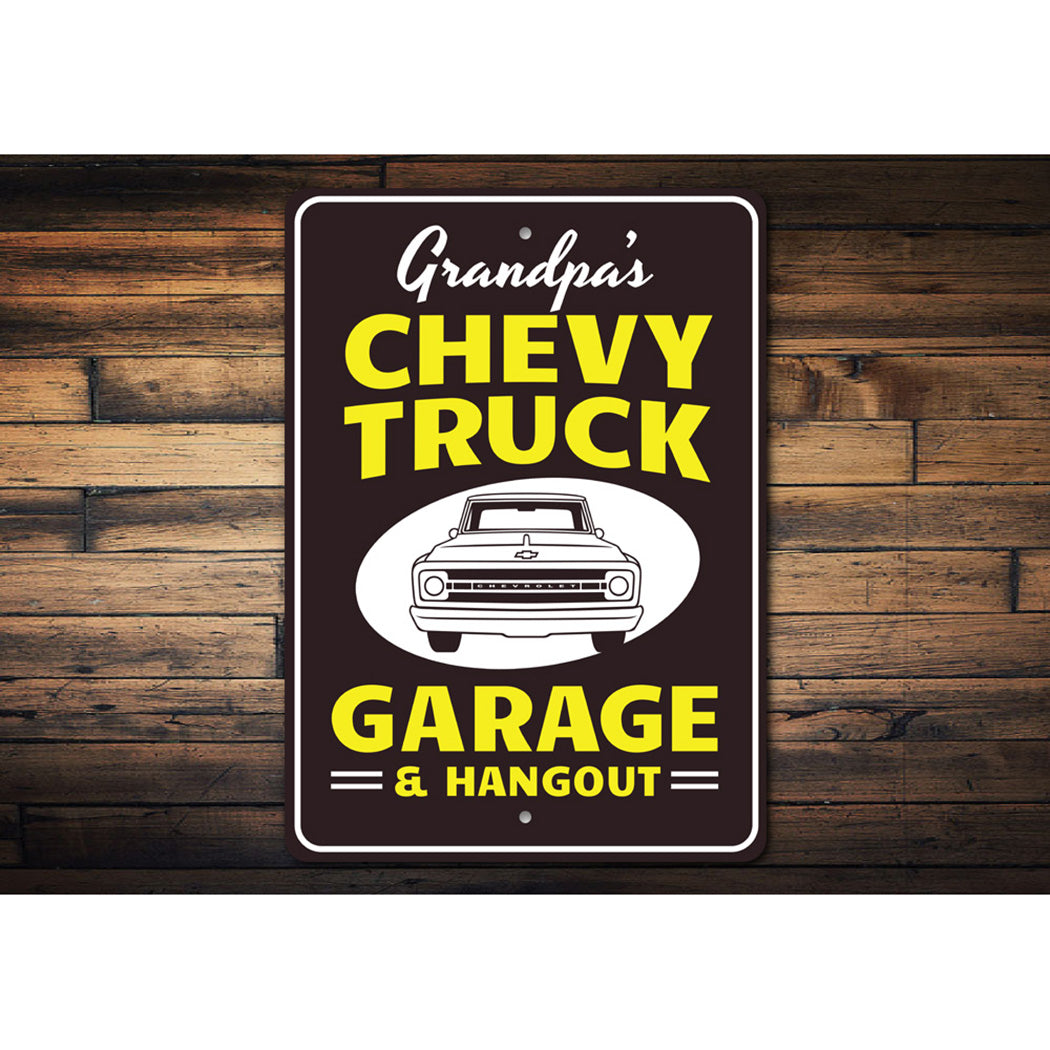 Chevy Garage Hangout Sign