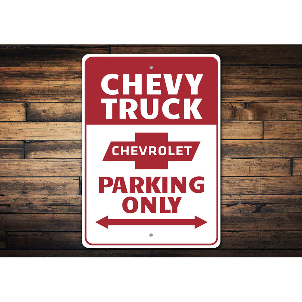 Chevy Truck Parking Sign