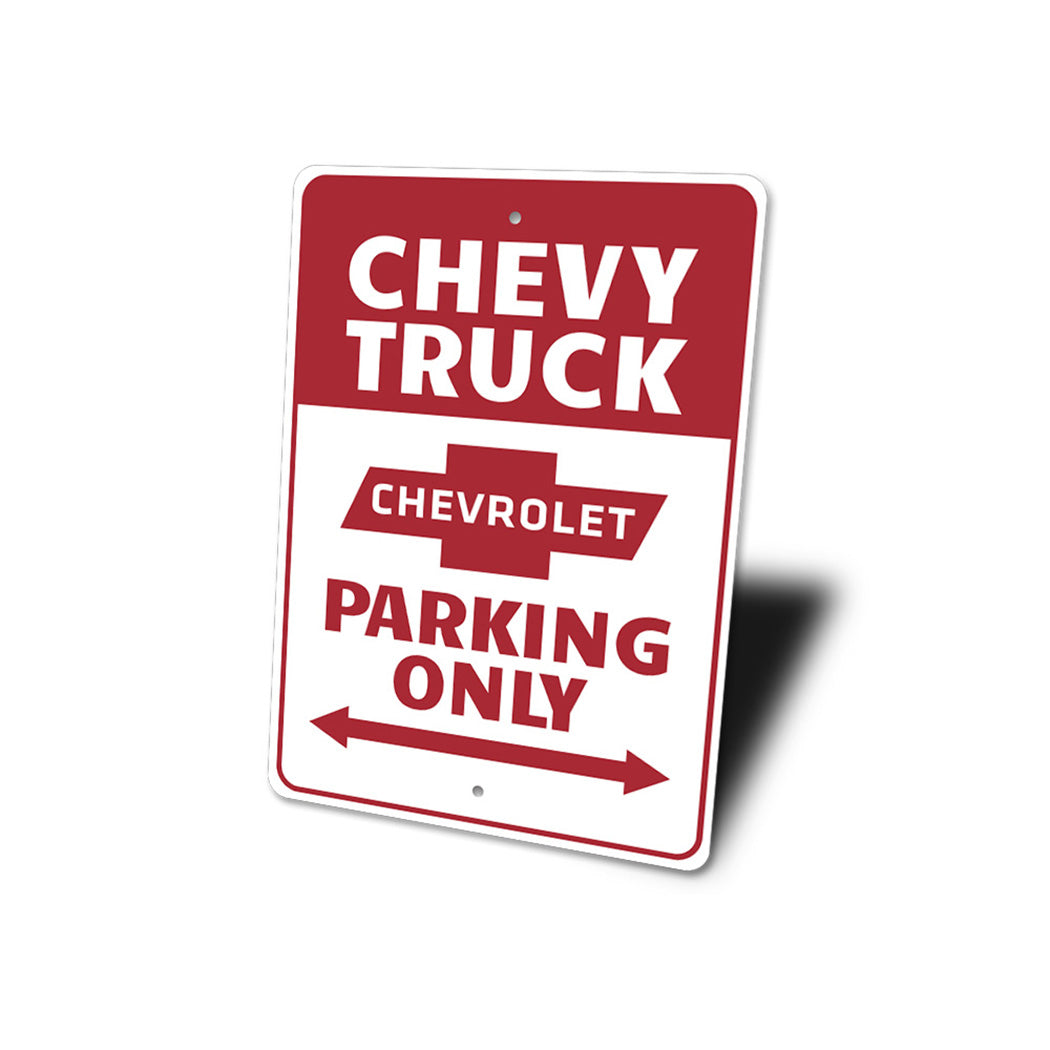 Chevy Truck Parking Sign