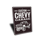Custom Chevy Garage Sign