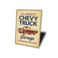 Classic Chevy Truck Sign