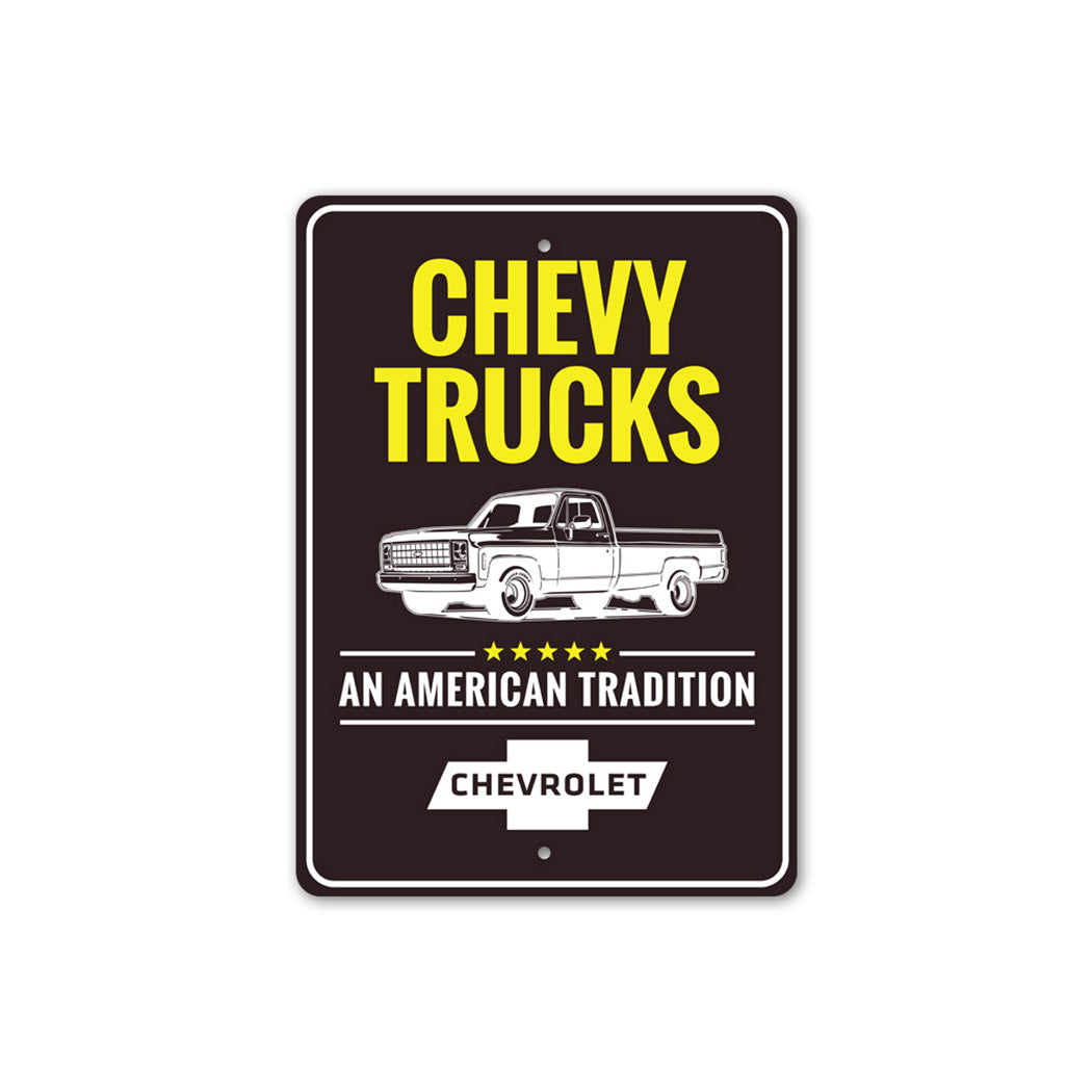 American Tradition Chevy Truck Sign