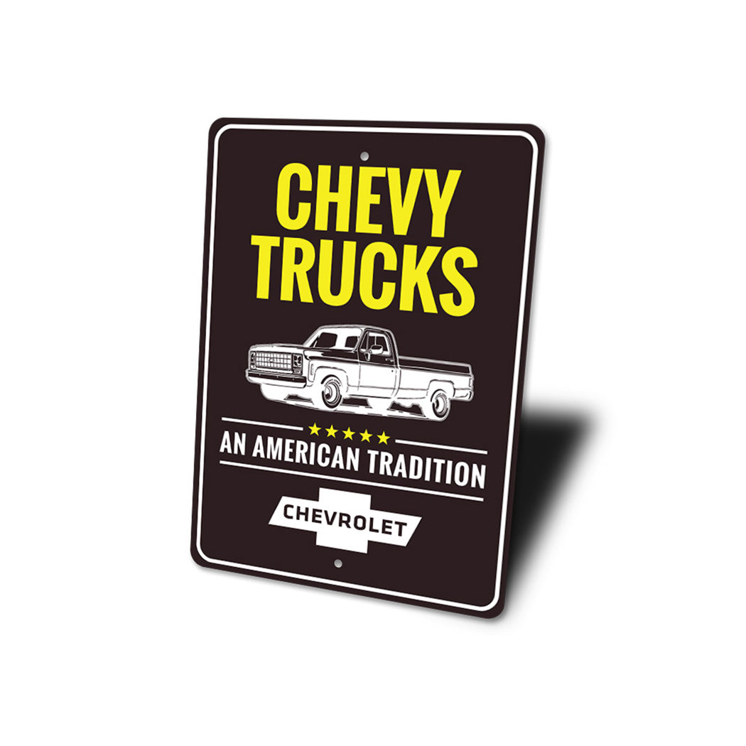 American Tradition Chevy Truck Sign