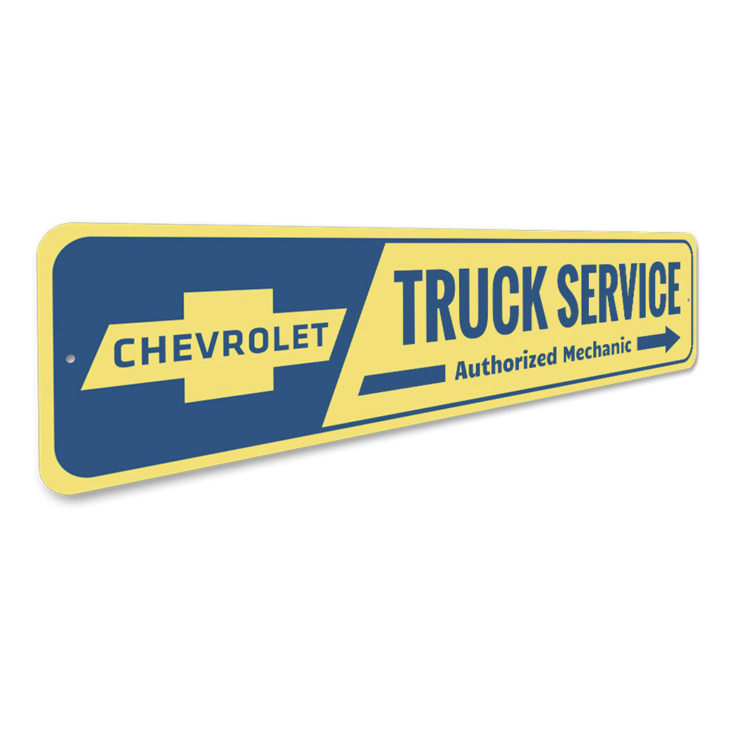 Chevy Truck Service Sign
