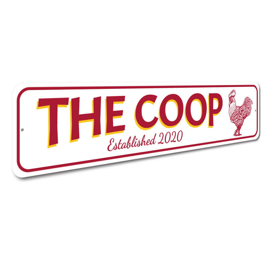 Chicken Coop Established Date Sign