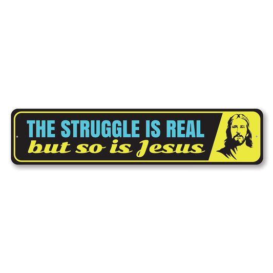 Funny Jesus Metal Sign