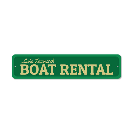 Boat Rental Metal Sign