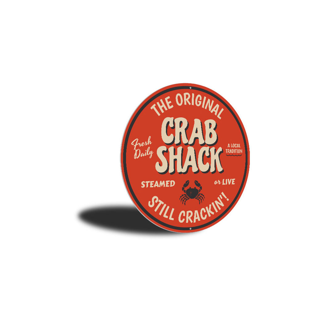 The Original Crab Shack Sign, Restaurant Decor, Seafood Aluminum Sign