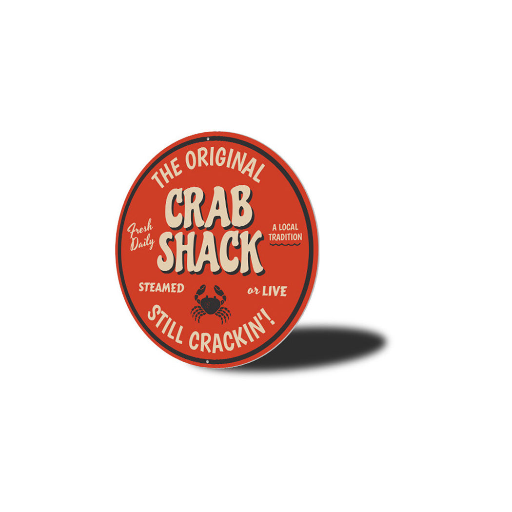 The Original Crab Shack Metal Sign