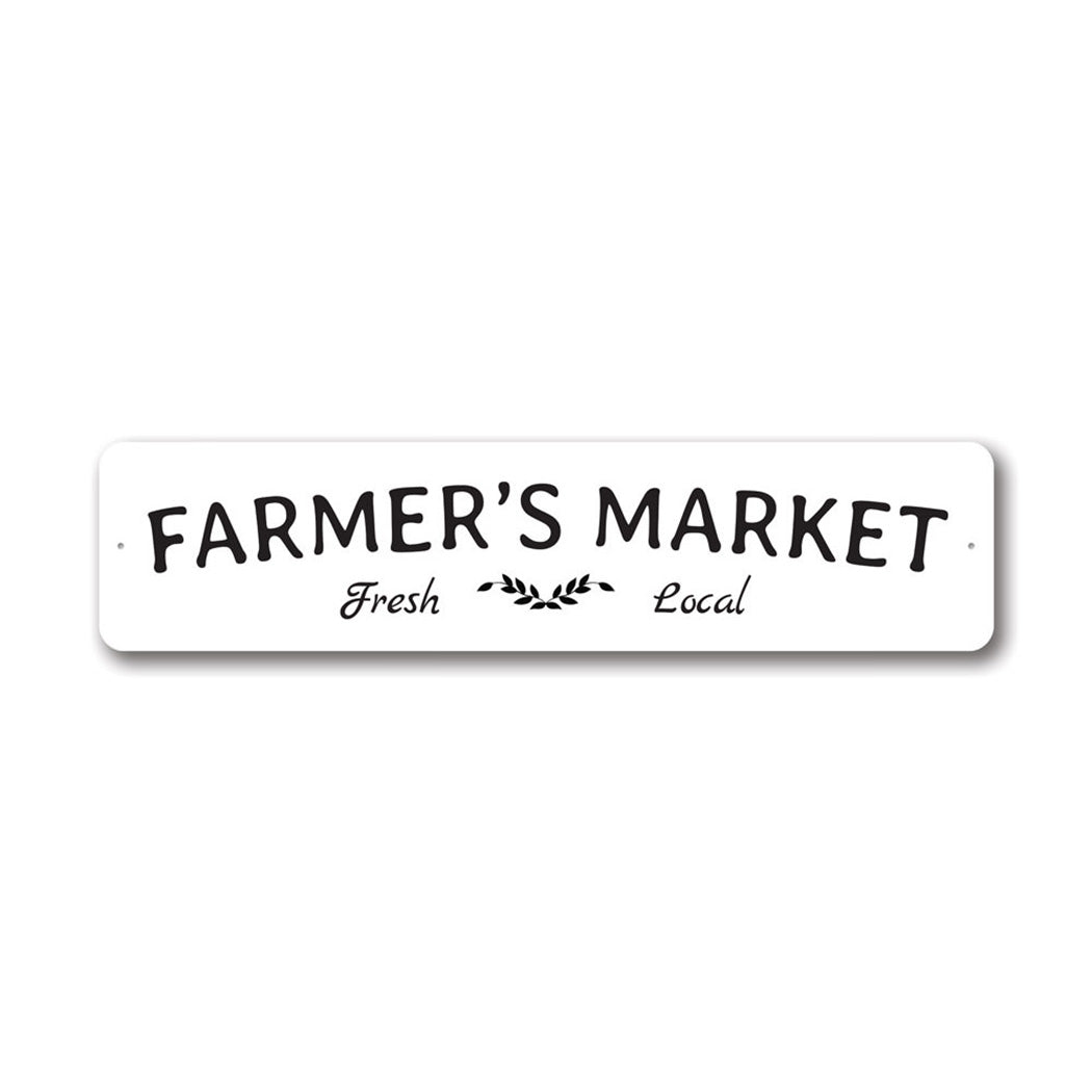 Farmer's Market Metal Sign