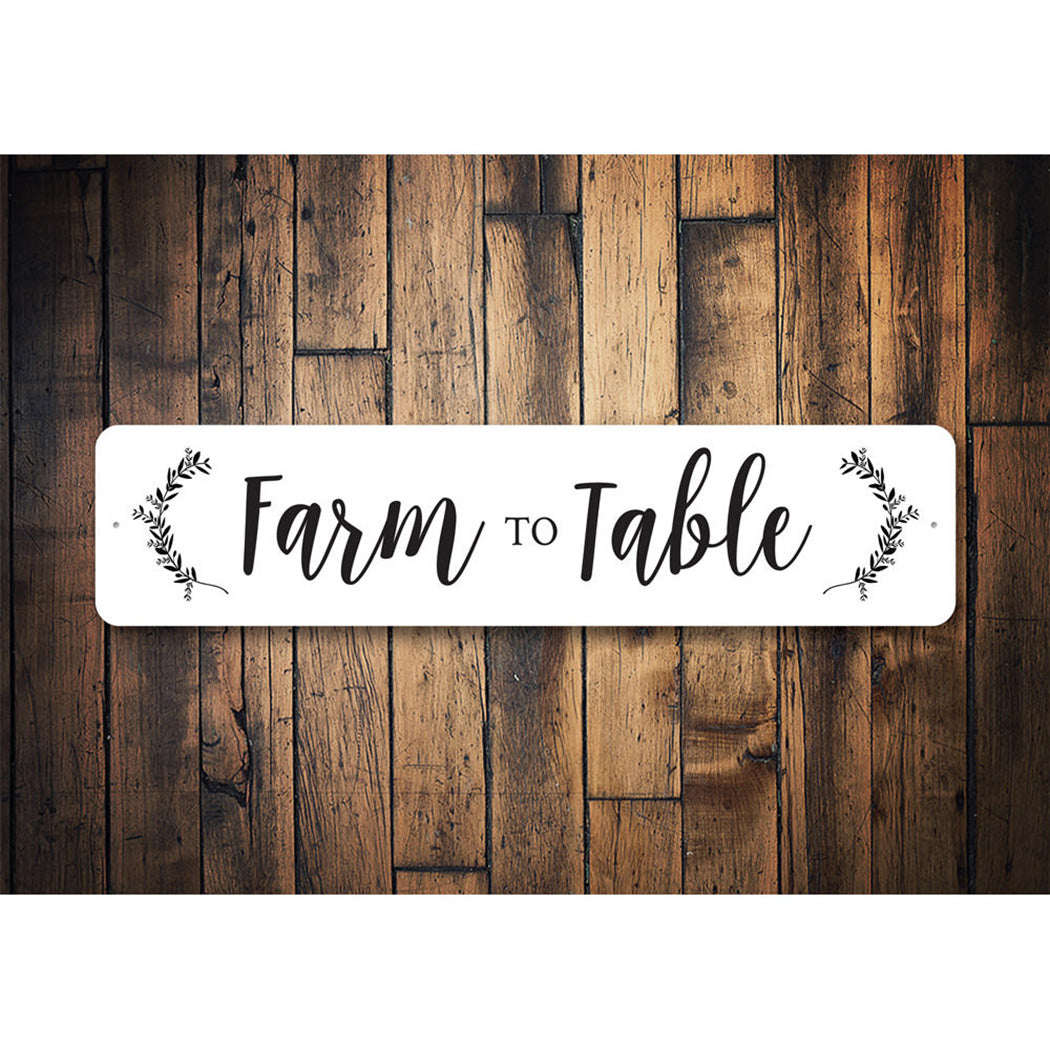 Farm to Table Sign