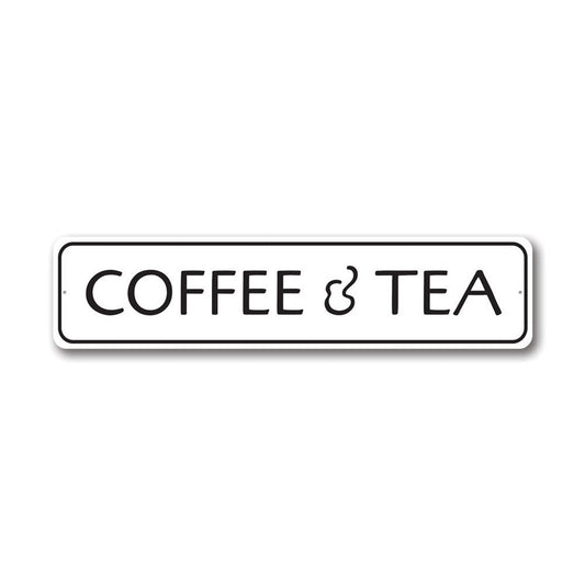 Coffee & Tea Metal Sign