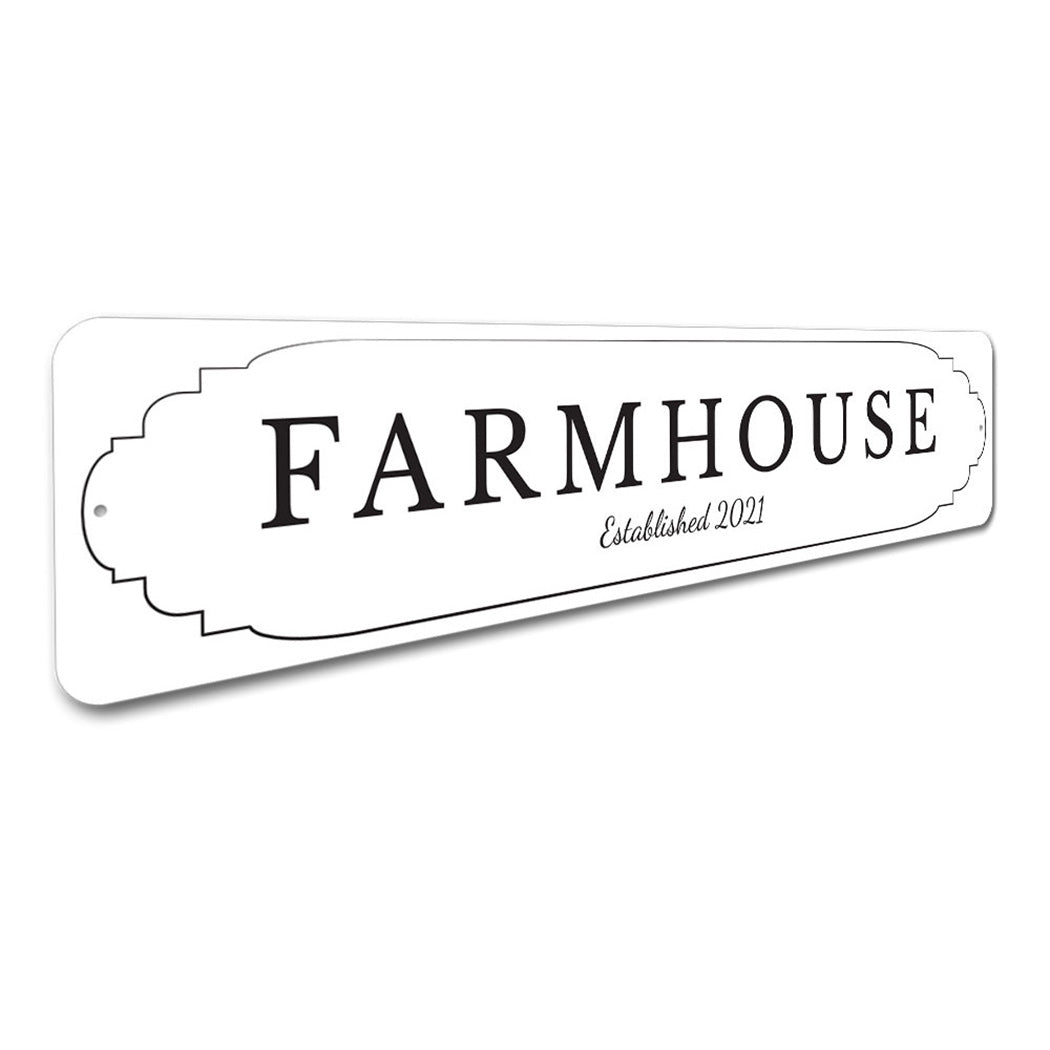 Farmhouse Established Sign