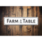 Farm To Table Kitchen Sign