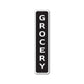 Vertical Grocery Metal Sign