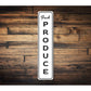 Vertical Fresh Produce Sign